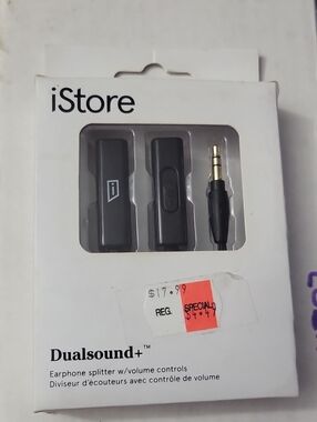 iStore Dualsound+ Earphone Splitter in Black